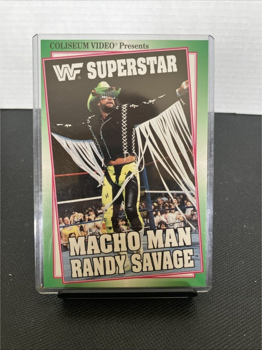 VINTAGE 1993 WWF Randy Savage Postcard Coliseum Video Wrestling Superstar
